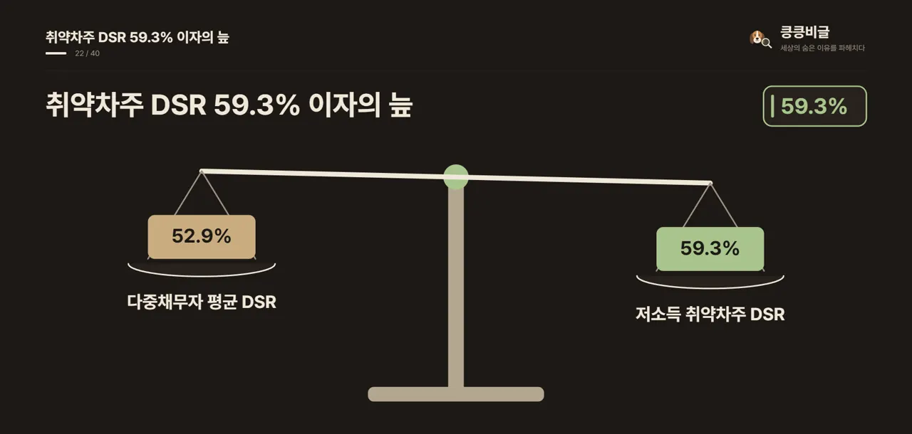 취약차주 DSR 59.3% 이자의 늪
