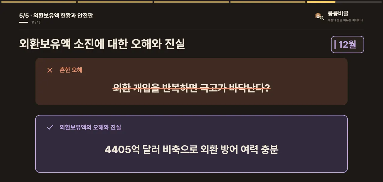 외환보유액 소진에 대한 오해와 진실