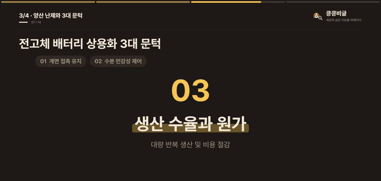 전고체 배터리 상용화 3대 문턱